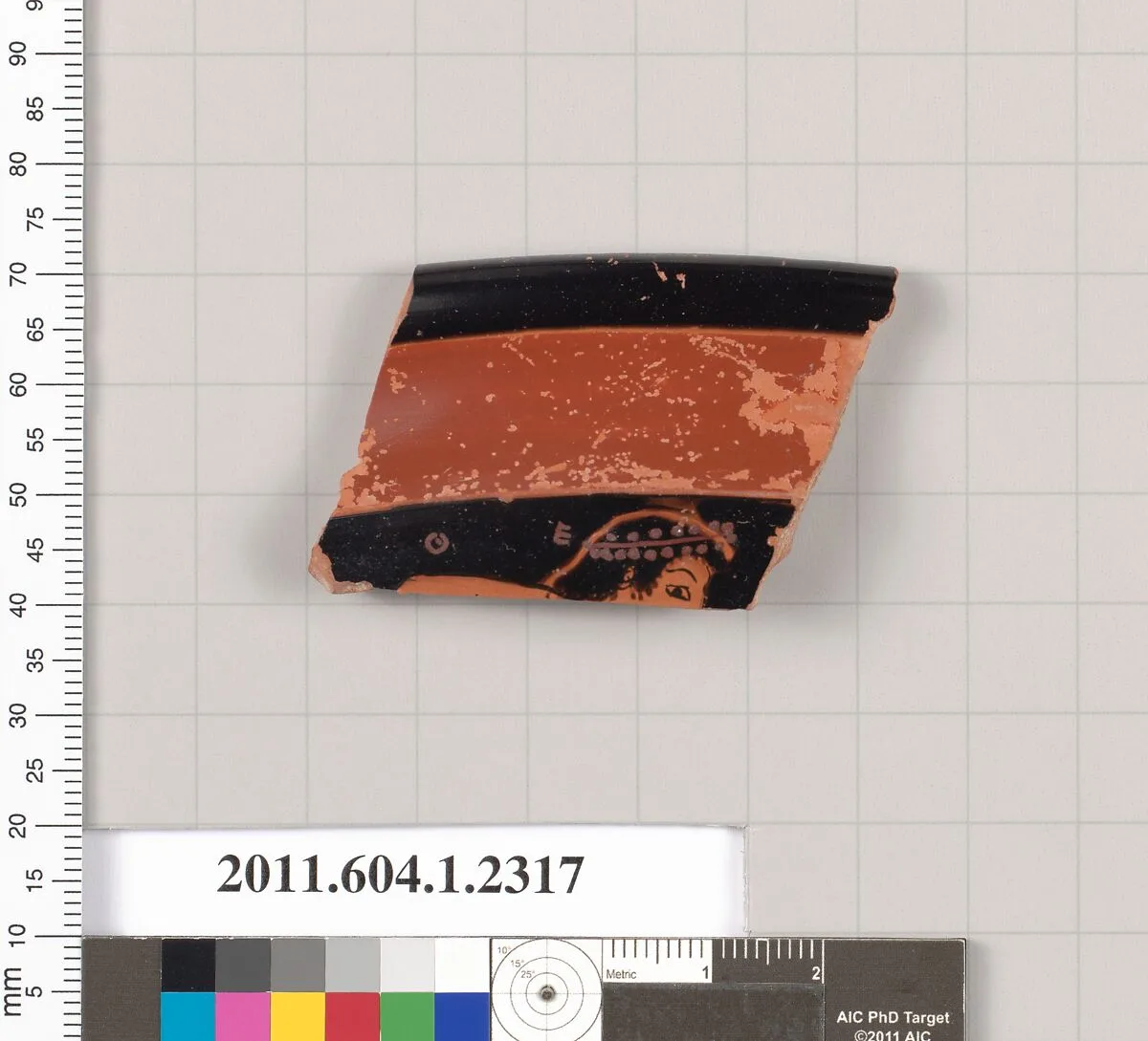 Terracotta rim fragment of a kylix (drinking cup) — Unknown