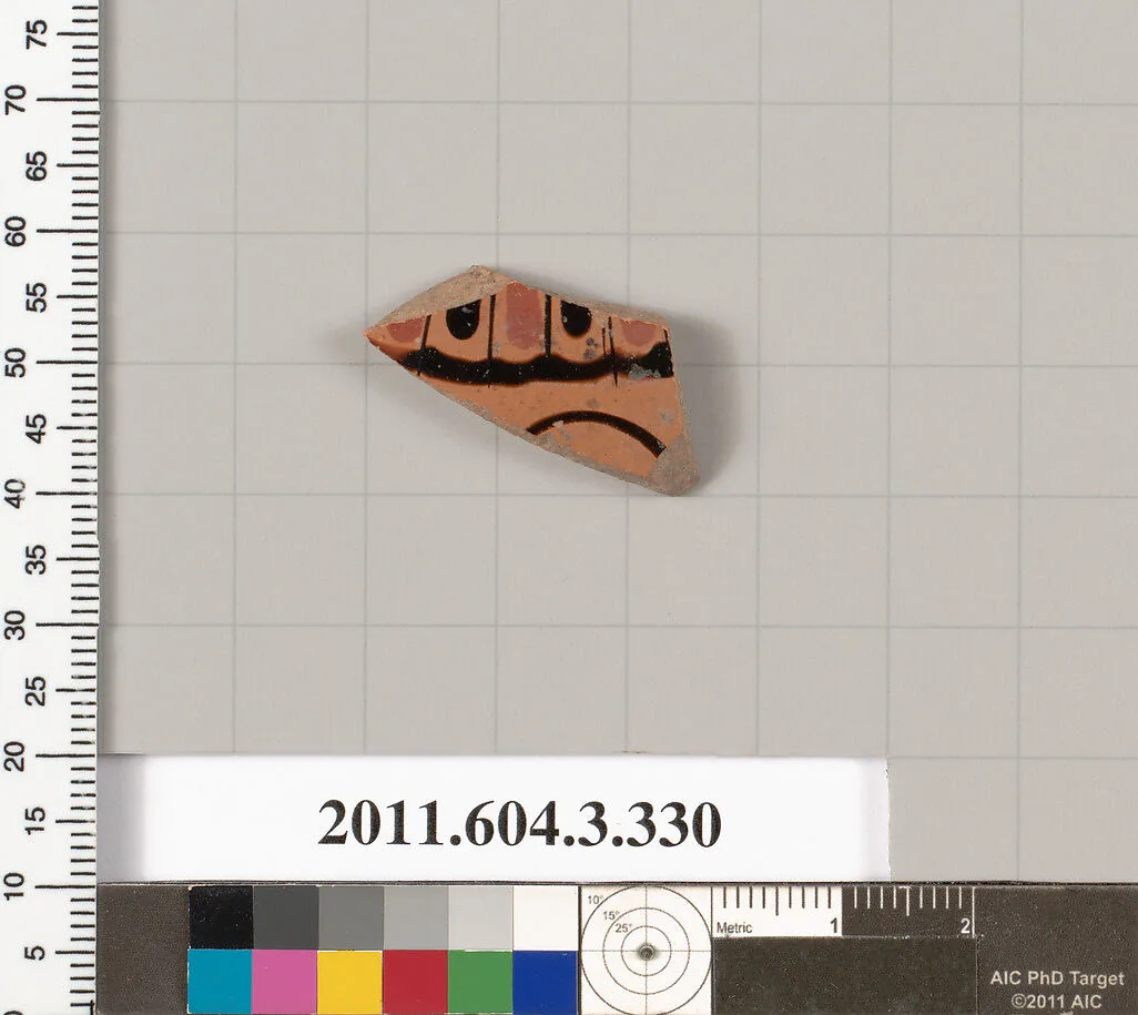 Terracotta fragment of a neck-amphora (jar) — Unknown