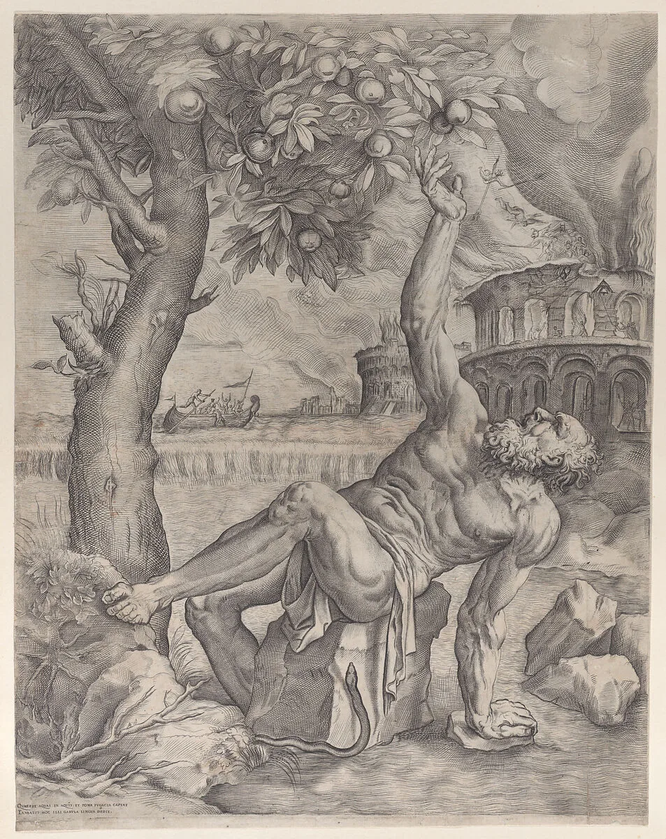 Tantalus — Giulio Sanuto|Titian (Tiziano Vecellio)