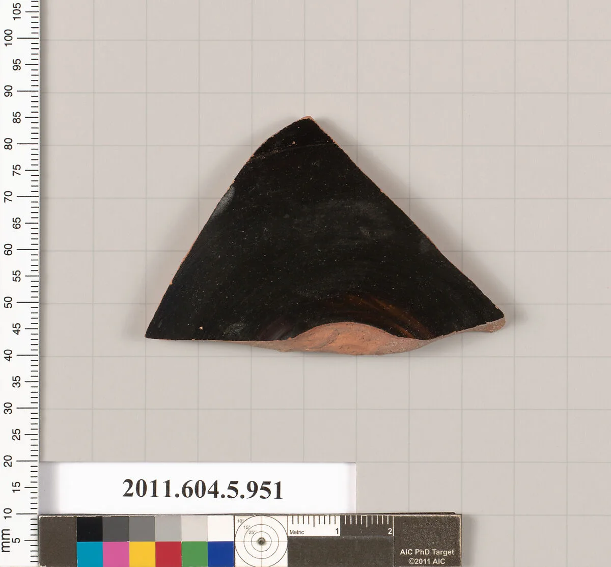 Terracotta fragment of a kylix (drinking cup) — Unknown