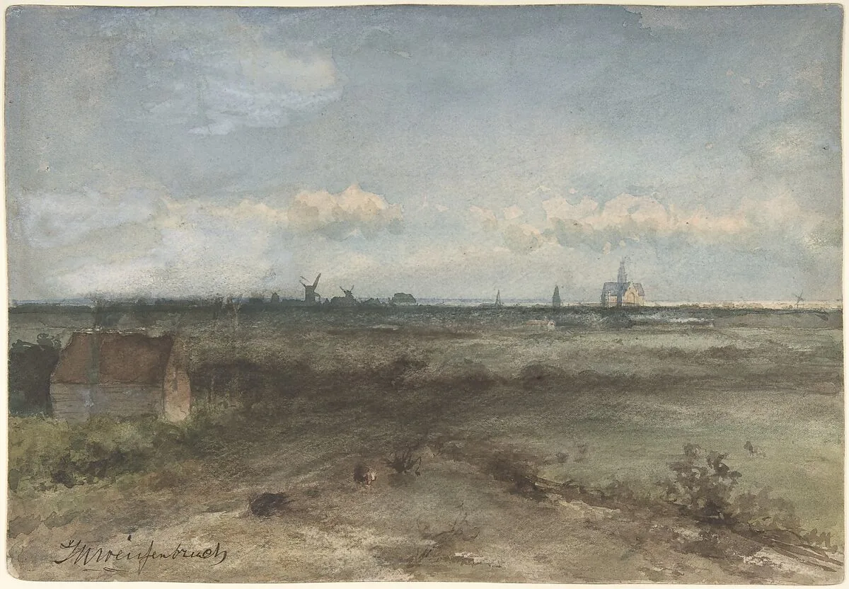 View of Haarlem from the Dunes — Jan Hendrik Weissenbruch