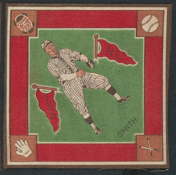 Red Smith, Brooklyn, National League from Baseball Players Felt Blanket series (B18) — Unknown