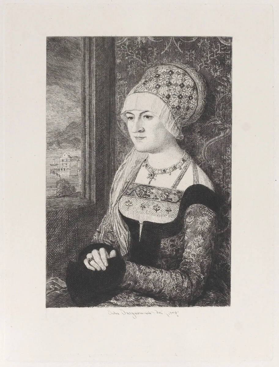 Portrait of a Woman, after Bernhard Strigel — Jules-Ferdinand Jacquemart|Bernhard Strigel|P. & D. Colnaghi & Co.|Lucas Cranach the Younger
