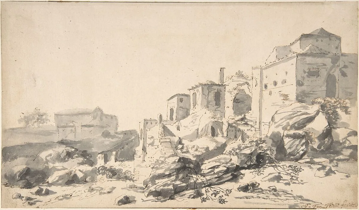 View of Bomarzo — Horatius de Hooch