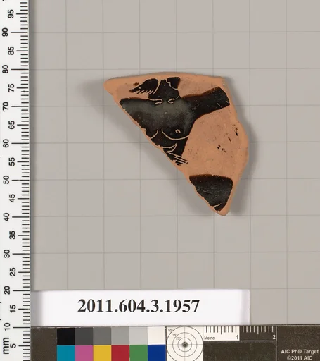 Terracotta fragment of a kylix (drinking cup)