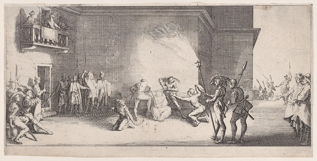 Le Couronnement D'Épines (The Crowning with Thorns), from "La Grande Passion" (The Large Passion) — Jacques Callot