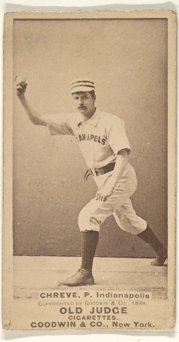 Lev Shreve, Pitcher, Indianapolis, from the Old Judge series (N172) for Old Judge Cigarettes — Goodwin & Company