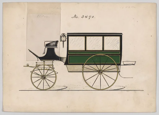 Design for Omnibus or Wagonette, no. 3490
