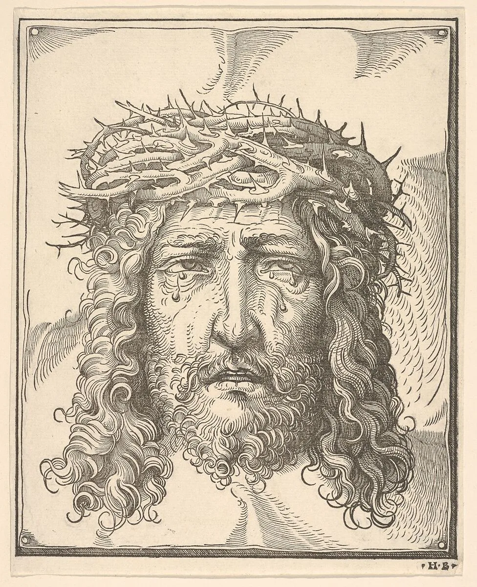 The Head of Christ Crowned with Thorns — Hans Burgkmair