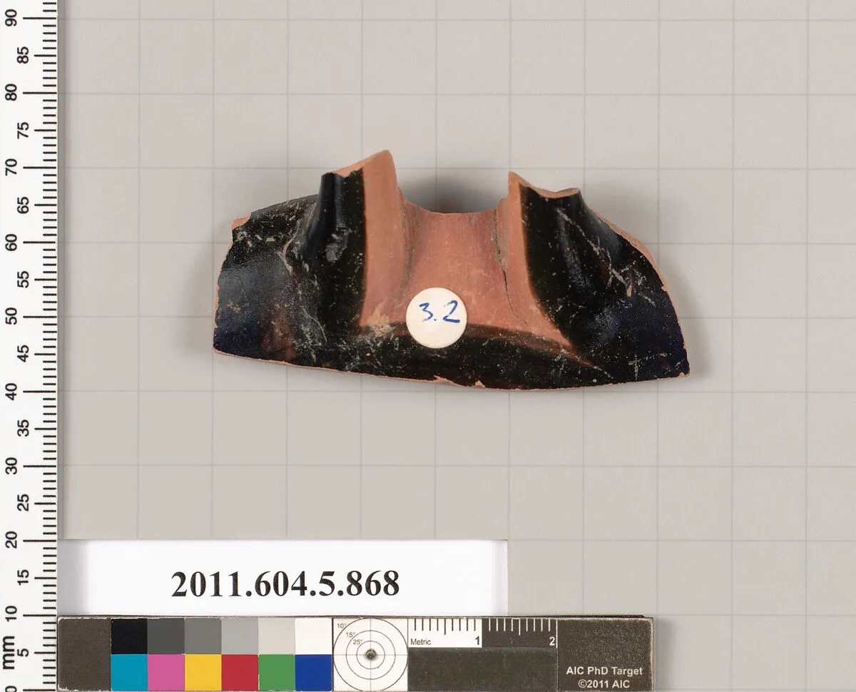 Terracotta fragment of a kylix (drinking cup) — Unknown