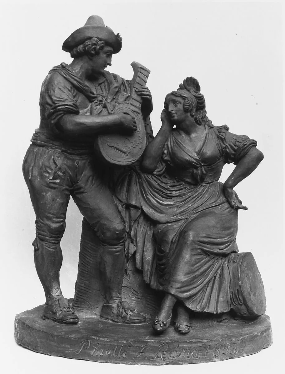 Statuette group — Bartolomeo Pinelli
