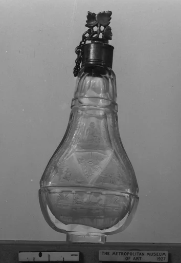 Bottle with silver stopper