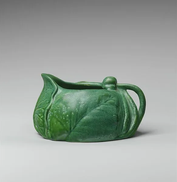 Cream pitcher with water lilies — Tiffany Studios