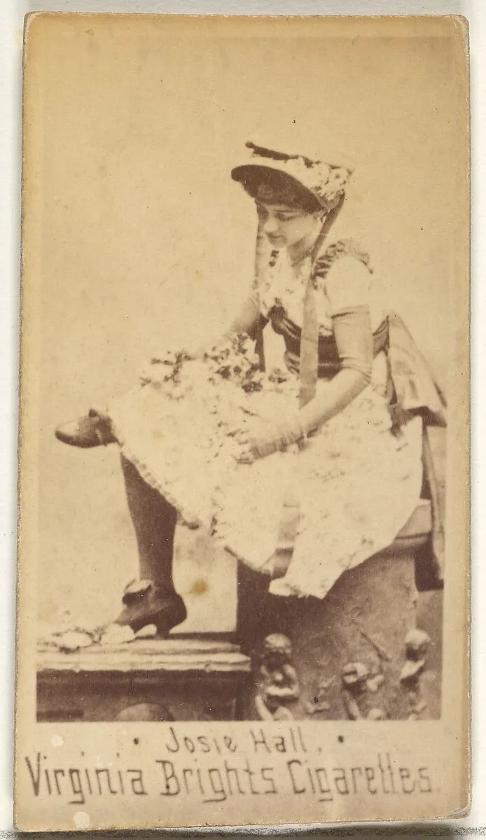 Josie Hall, from the Actors and Actresses series (N45, Type 1) for Virginia Brights Cigarettes — Allen & Ginter