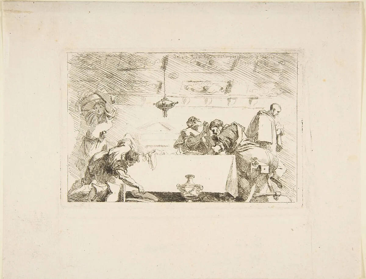 The Last Supper — Jean Honoré Fragonard|Sebastiano Ricci