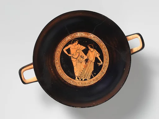 Terracotta kylix (drinking cup)