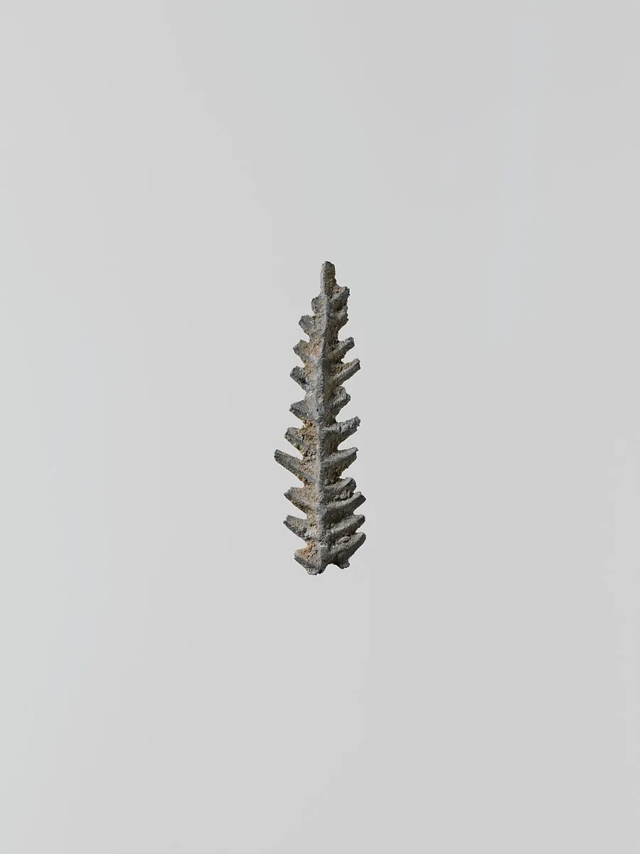 Lead ornament in the form of a branch — Unknown