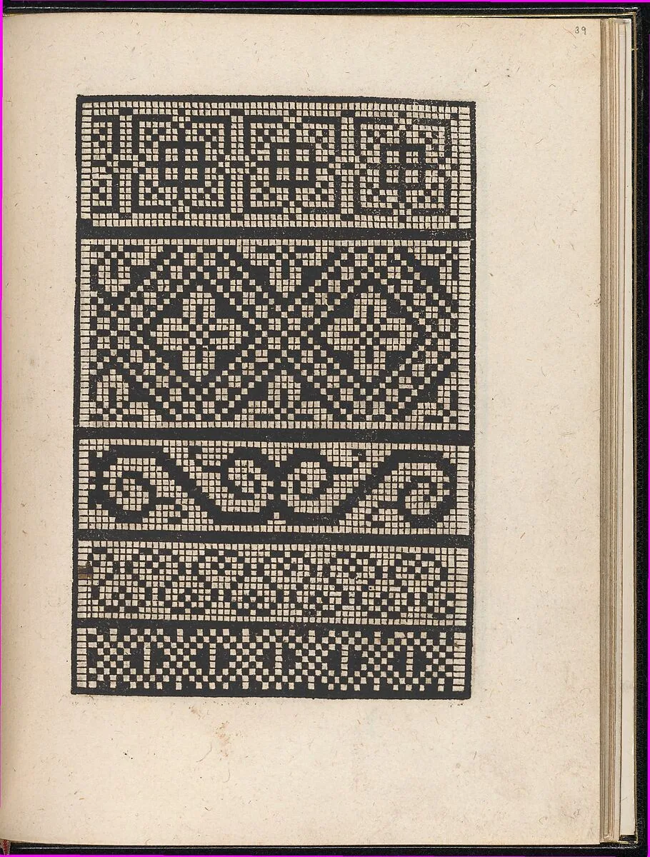 Page from Ein new kunstlich Modelbuch...(Page 39v) — Peter Quentel