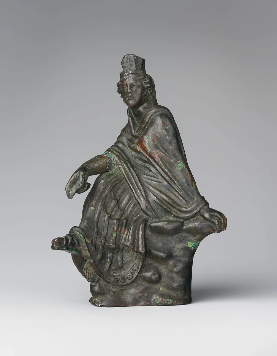 Bronze statuette of Tyche (Good Fortune) — Unknown