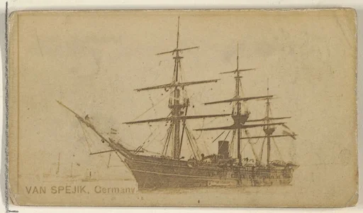 Van Spejik, Germany, from the Famous Ships series (N50) for Virginia Brights Cigarettes