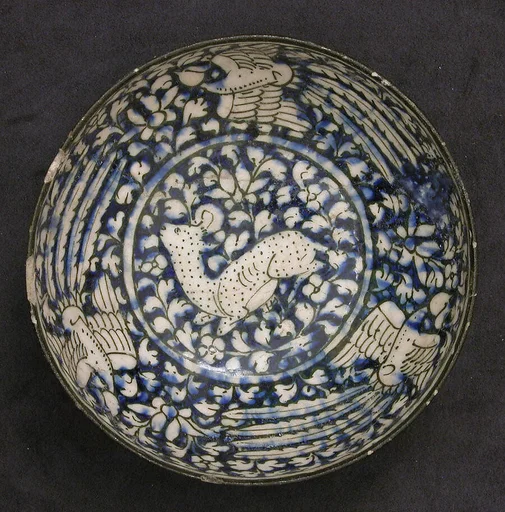 Bowl with Deer and Phoenix Motifs