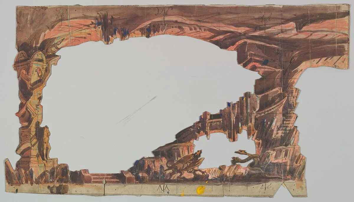 Design for a Stage Set — Eugène Cicéri