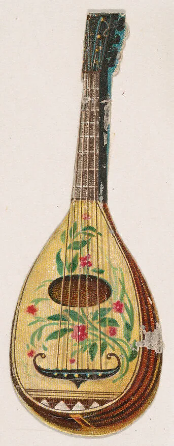 Mandolin, from the Novelties series (N228, Type 4) issued by Kinney Bros. — Kinney Brothers Tobacco Company