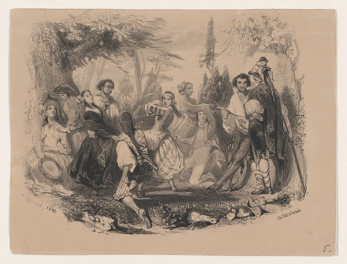 Venitian Songs, Act V of Cosima; (Verso) Title page for 'Album Musical' — Henri-Charles-Antoine Baron|Edouard Bruguière
