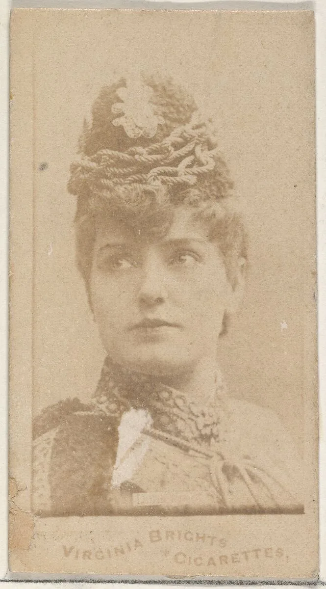 From the Actors and Actresses series (N45, Type 4) for Virginia Brights Cigarettes — Allen & Ginter