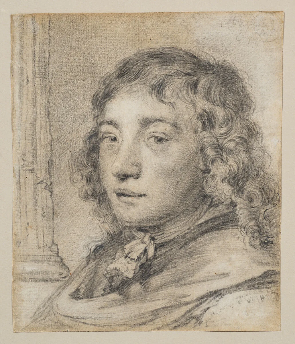 Portrait of a Young Man (probably a self-portrait) — Cornelis Visscher
