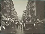 [Copy Photograph of Early 1900s New York City Street Scene]
