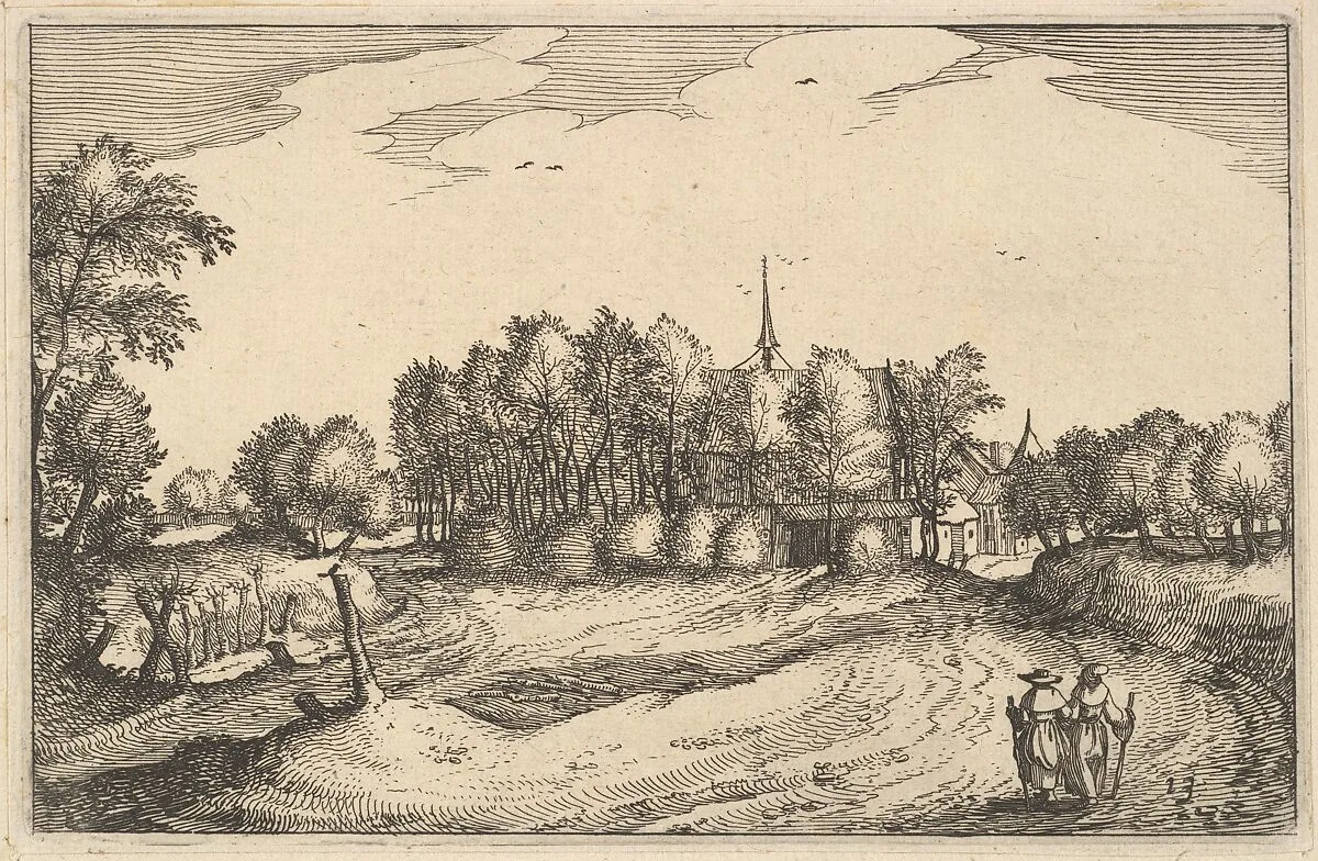 A Convent, plate 13 from "Regiunculae et Villae Aliquot Ducatus Brabantiae" — Claes Jansz. Visscher|Claes Jansz. Visscher|The Master of the Small Landscapes