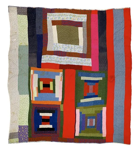 Housetop and Bricklayer with Bars quilt