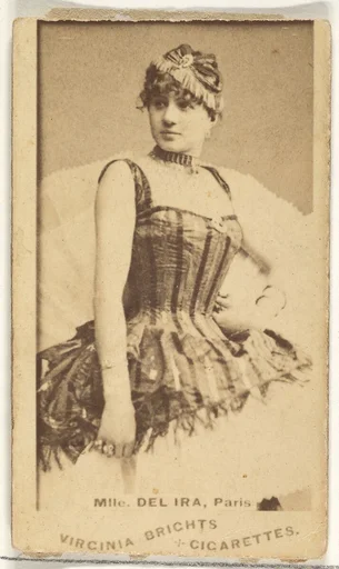 Mlle. Del Ira, Paris, from the Actors and Actresses series (N45, Type 1) for Virginia Brights Cigarettes