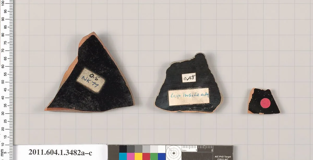 Terracotta fragments of kylikes (drinking cups) — Unknown