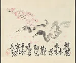 近代 石魯 桃花游鴨圖 卷|Ducks and Peach Blossoms