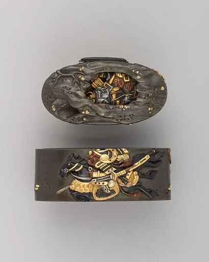 Sword-Hilt Collar and Pommel (Fuchigashira)