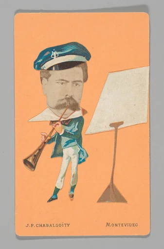 [Photo Collage: Musician Playing Horn]