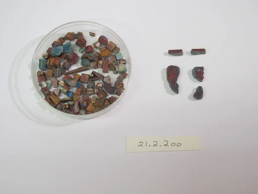 Inlays from shrine: patterned fragments
