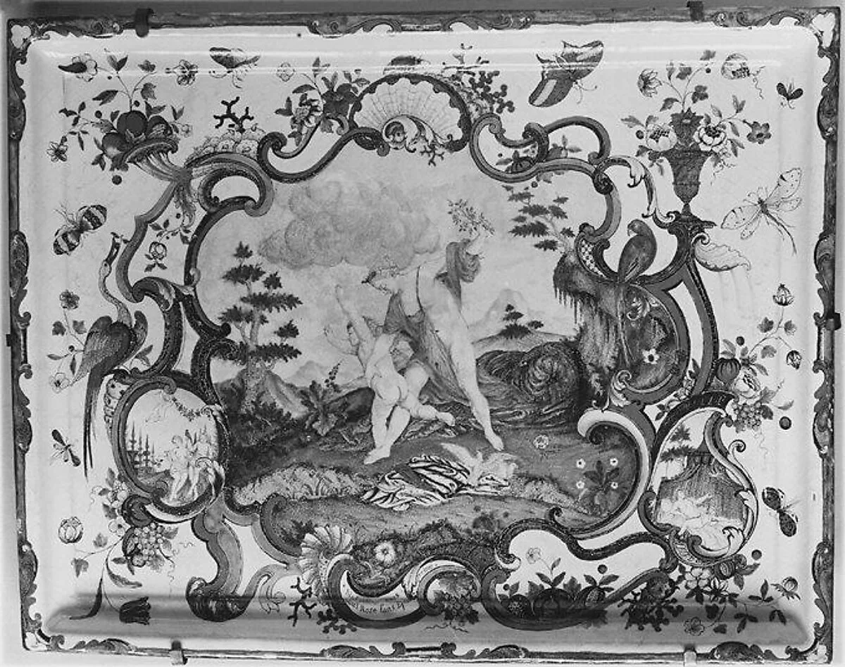 Tea tray (Plateau) — The Muses Master|François Bernard l'Epicier|Jean Marc Nattier|Pierre Chapelle II