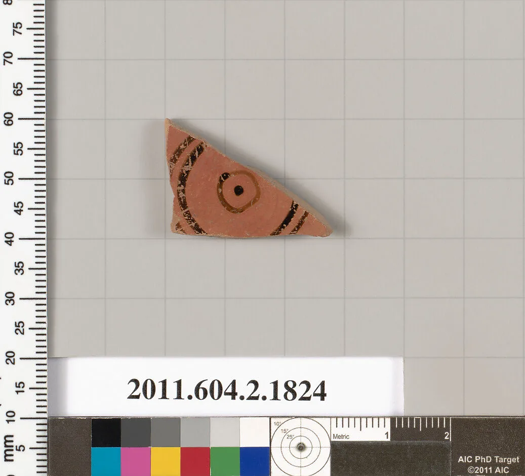Terracotta fragment of a skyphos (deep drinking cup) — Unknown