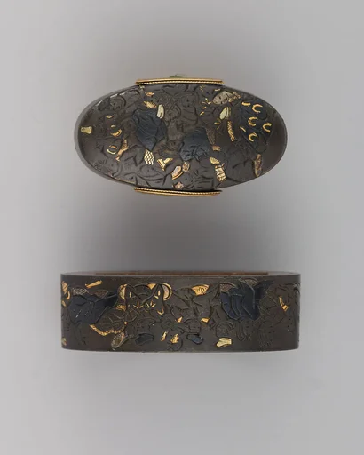 Sword-Hilt Collar and Pommel (Fuchigashira)