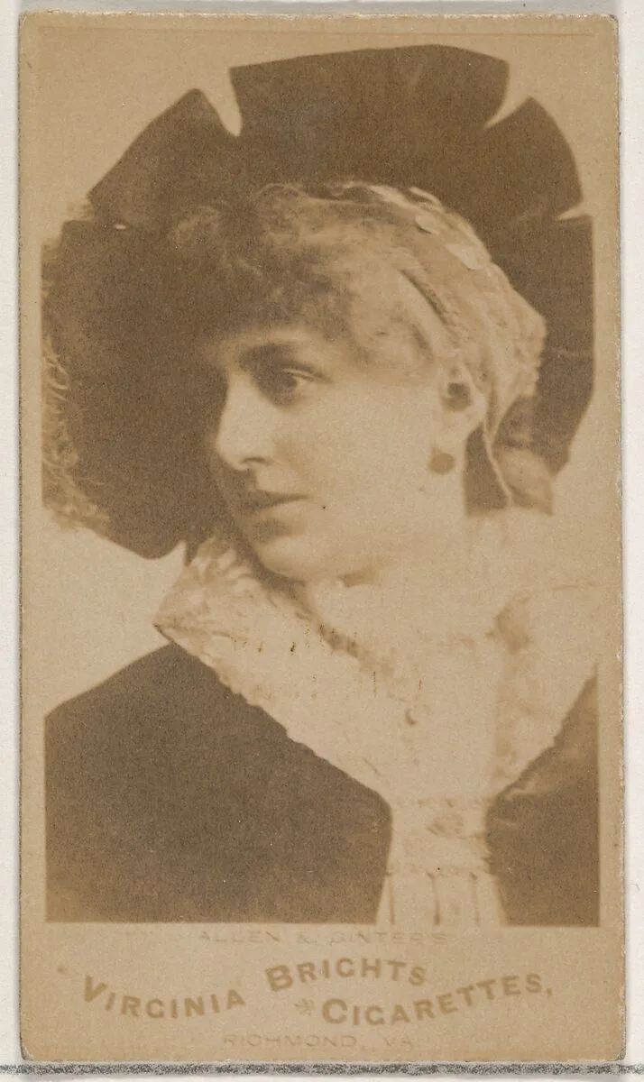 From the Actors and Actresses series (N45, Type 5) for Virginia Brights Cigarettes — Allen & Ginter