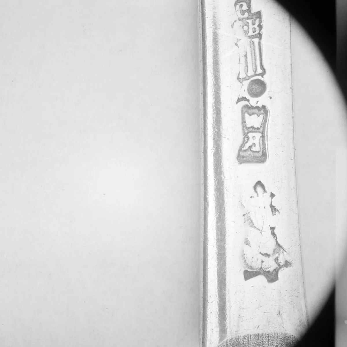 Section of a spoon handle — C.R. Goudelet