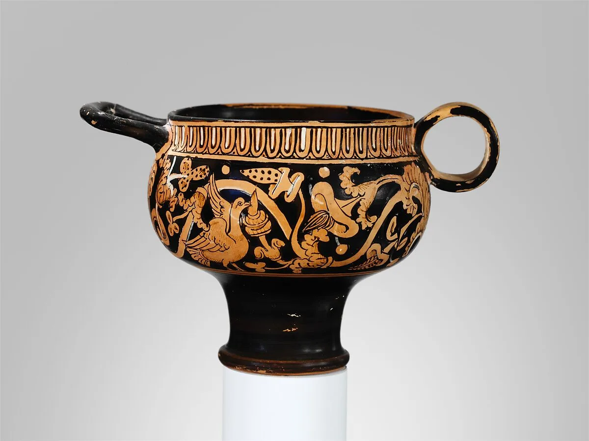 Terracotta skyphos (deep drinking cup) — Tondo Group