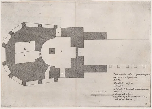24th Plate, from Trattato delle Piante & Immagini de Sacri Edifizi di Terra Santa (Treatise of the Plans & Images of the Sacred Buildings of the Holy Land)