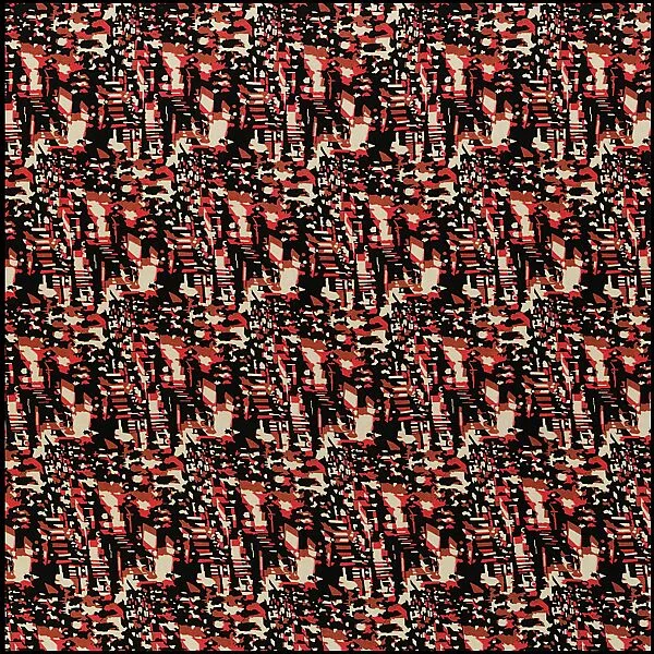 "Americana Print: Metropolis" Textile — Stehli Silks Corporation|F. V. Carpenter