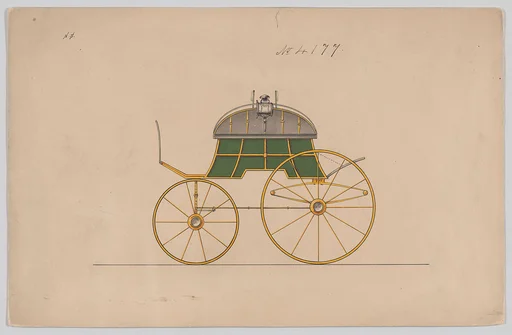 Design for Dos-a-dos Phaeton, no. 4177