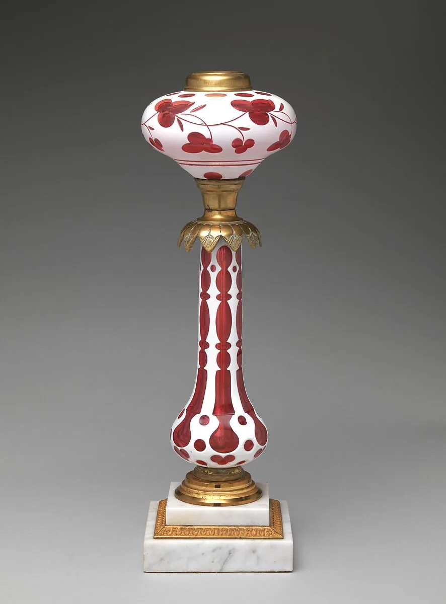 Fluid lamp — Boston & Sandwich Glass Company