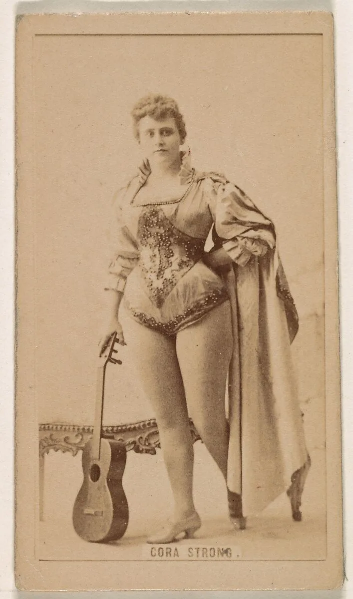 Cora Strong, from the Actresses series (N245) issued by Kinney Brothers to promote Sweet Caporal Cigarettes — Kinney Brothers Tobacco Company